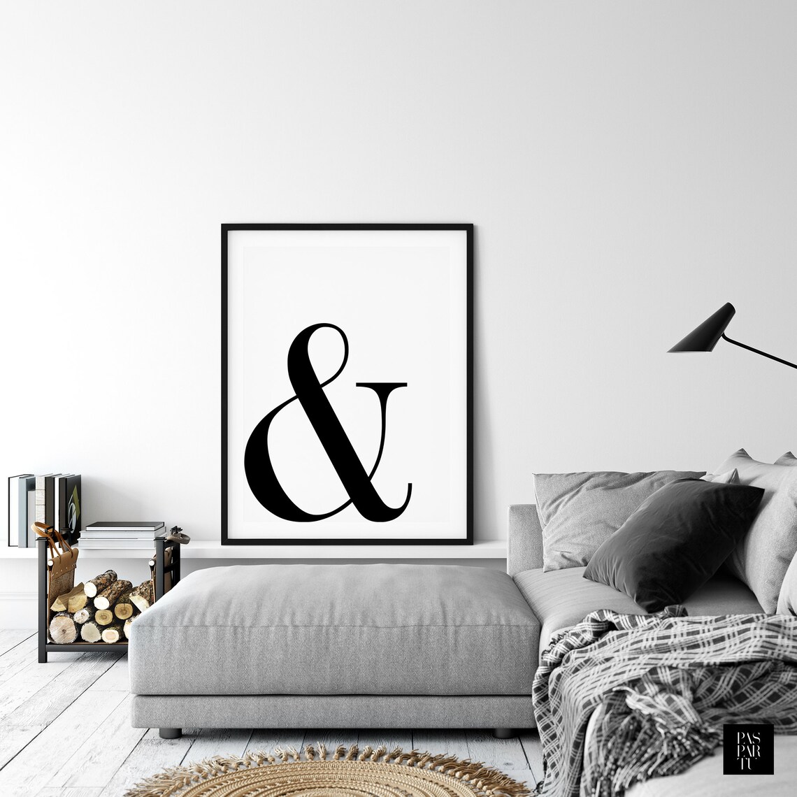 Classic Ampersand Typography, Scandinavian Nordic Decor - Image 3