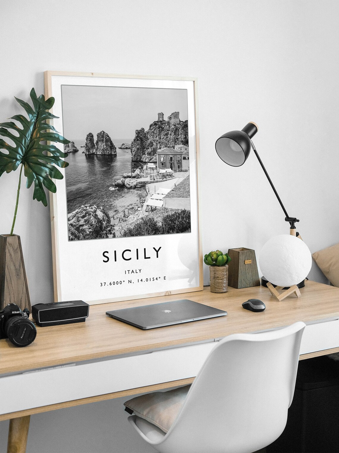 Sicily Travel Poster, Minimalist Italy Travel Print - Image 2