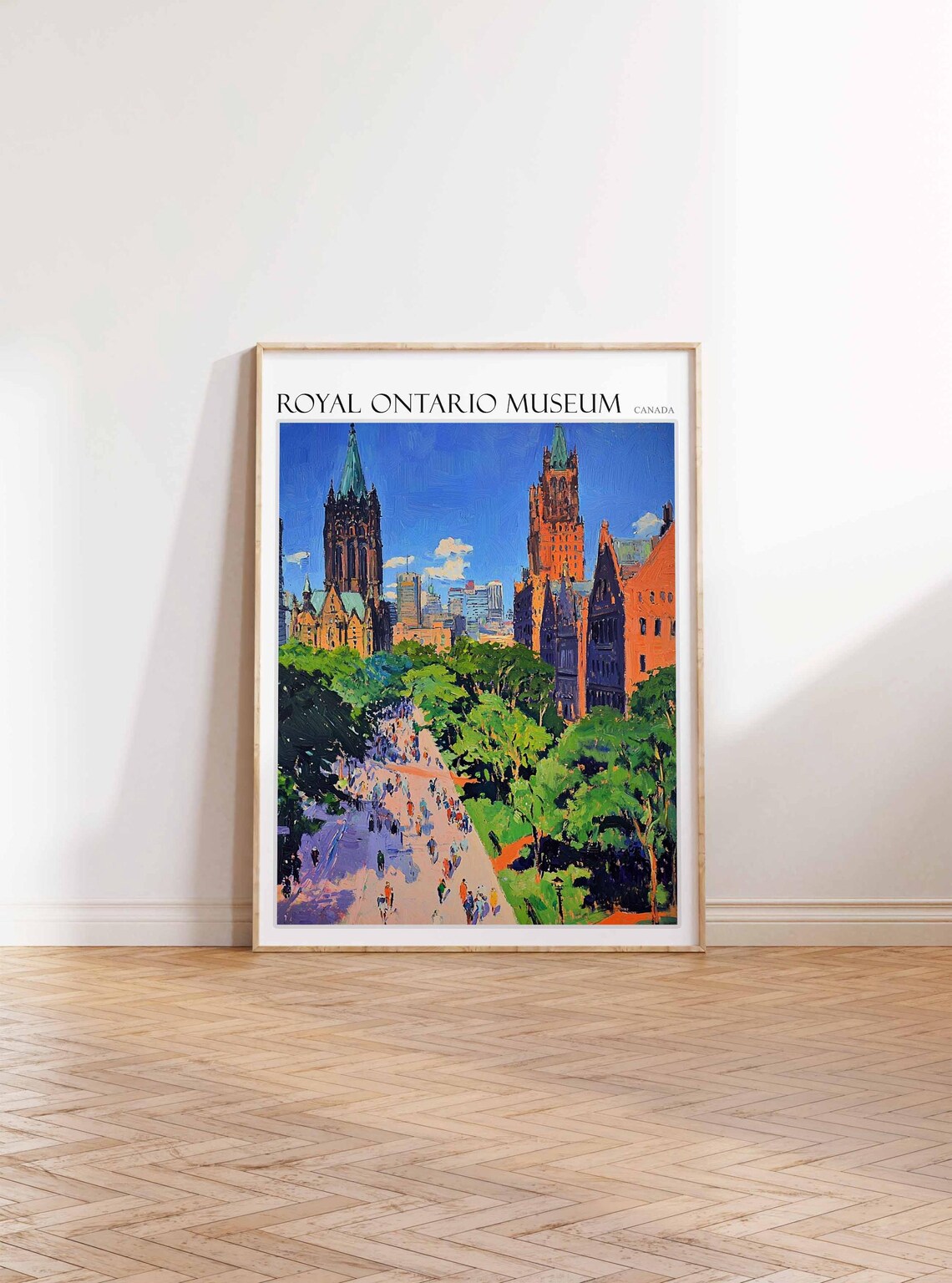 Royal Ontario Museum Poster Royal Ontario Museum Art Canadian Travel Print Canada Travel Art Botanical Decor Floral Art Canada Gift - Image 2