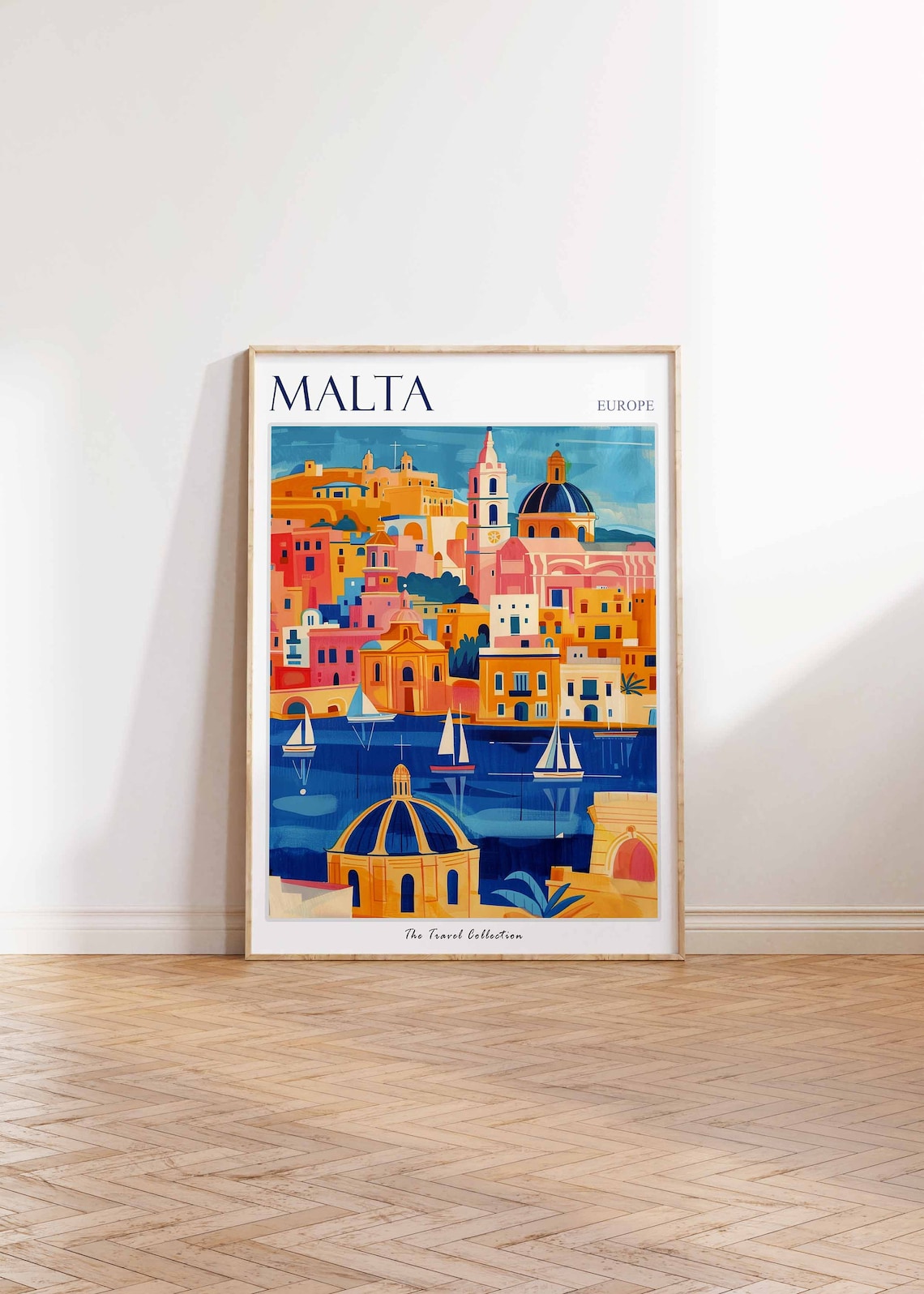 Malta Travel Poster, Tropical Sea Wall Art Print - Image 2