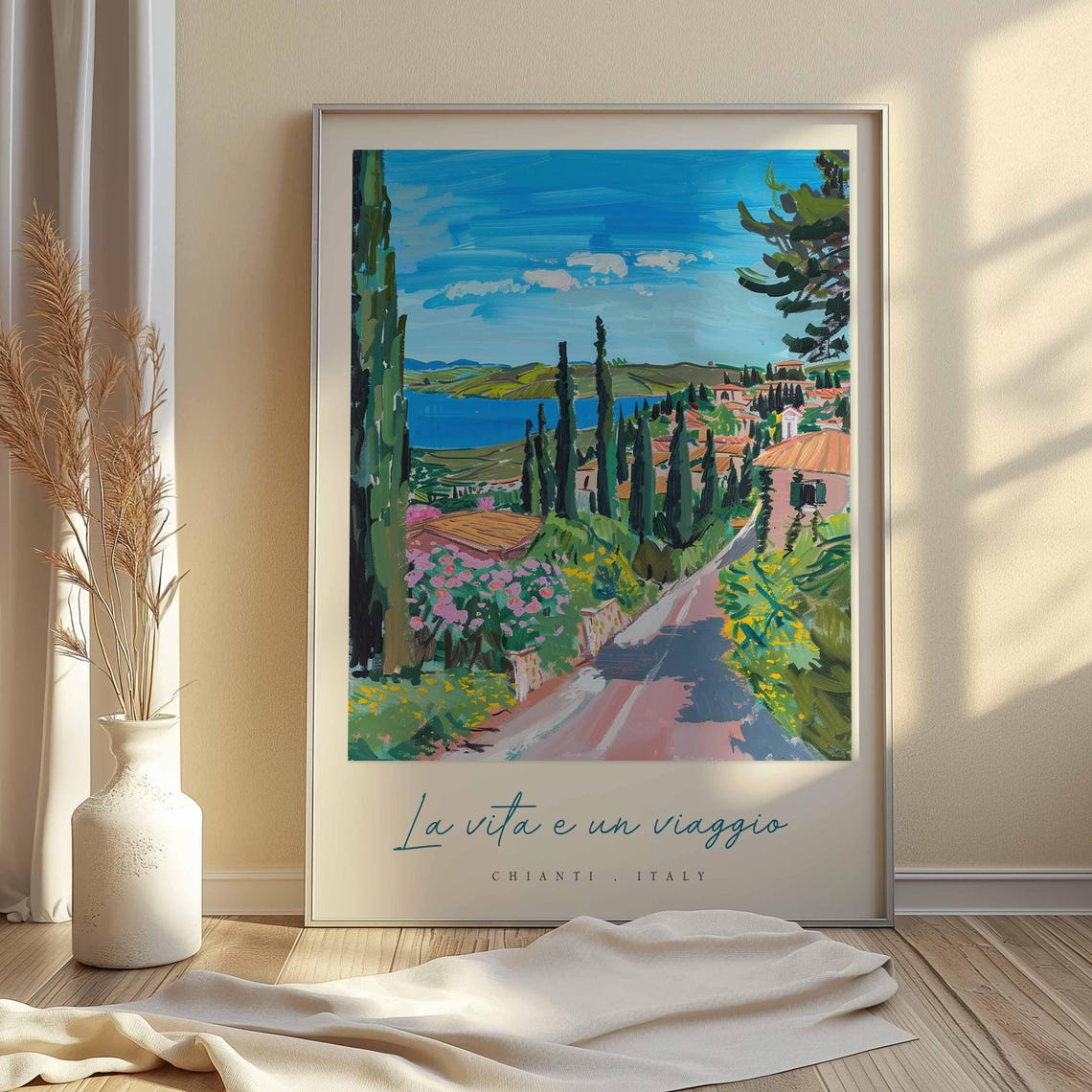 Chianti Poster Chianti Travel Print Chianti Travel Art Chianti Wall Art Italy Art Italy Travel Decor Italian Travel Gift - Image 2