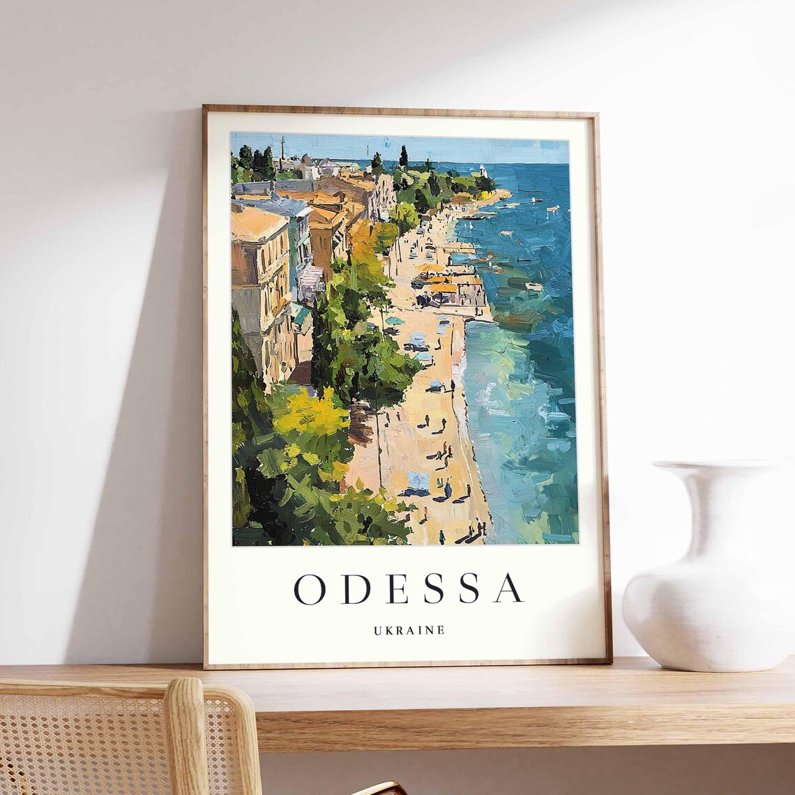 Odessa Travel Poster, Ukraine City Wall Art Print