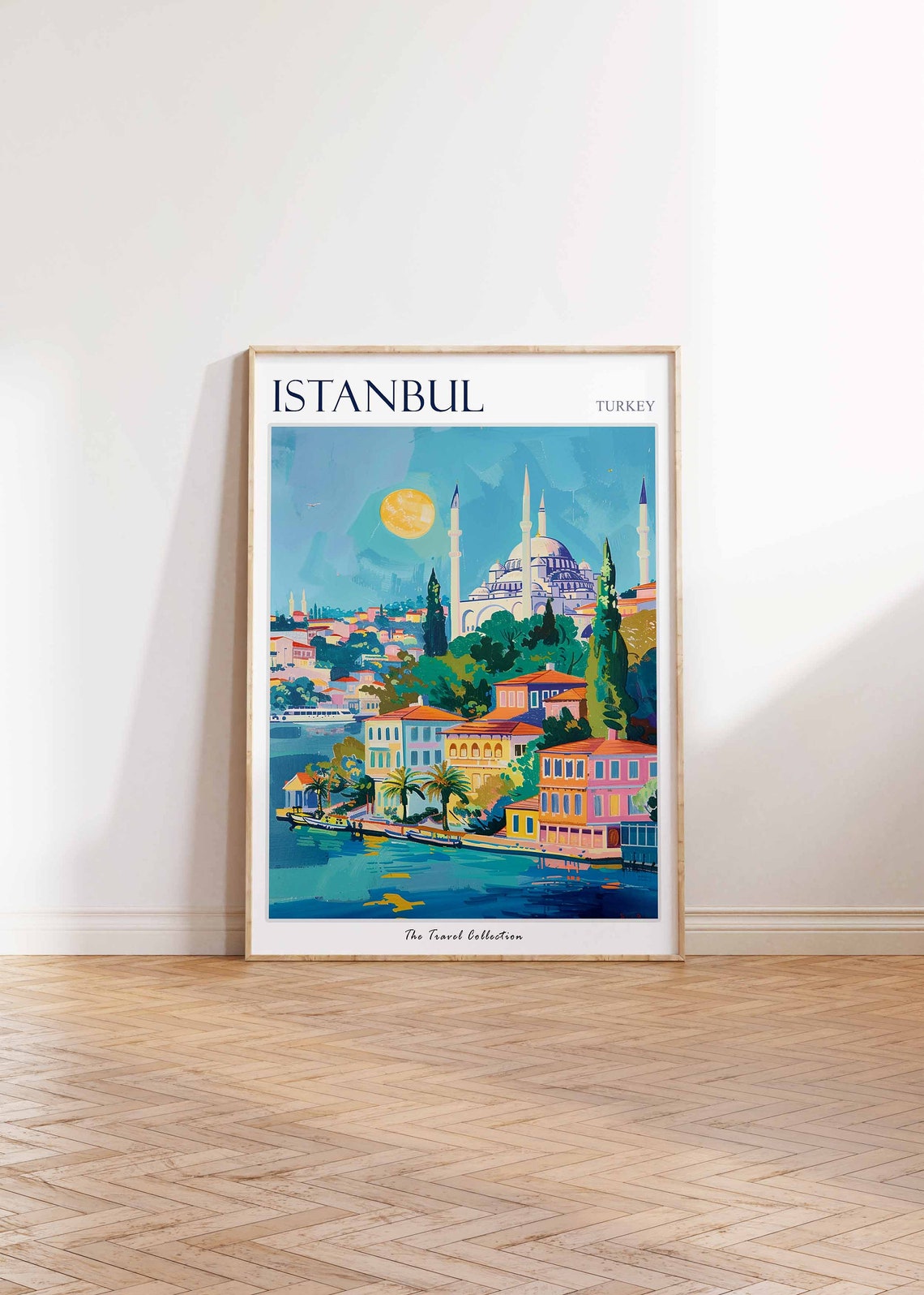 Istanbul Poster Istanbul Travel Print Turkish Travel Poster Istanbul Art Islamic Travel Print Istanbul Gift Turkey Gift Turkish Art - Image 2