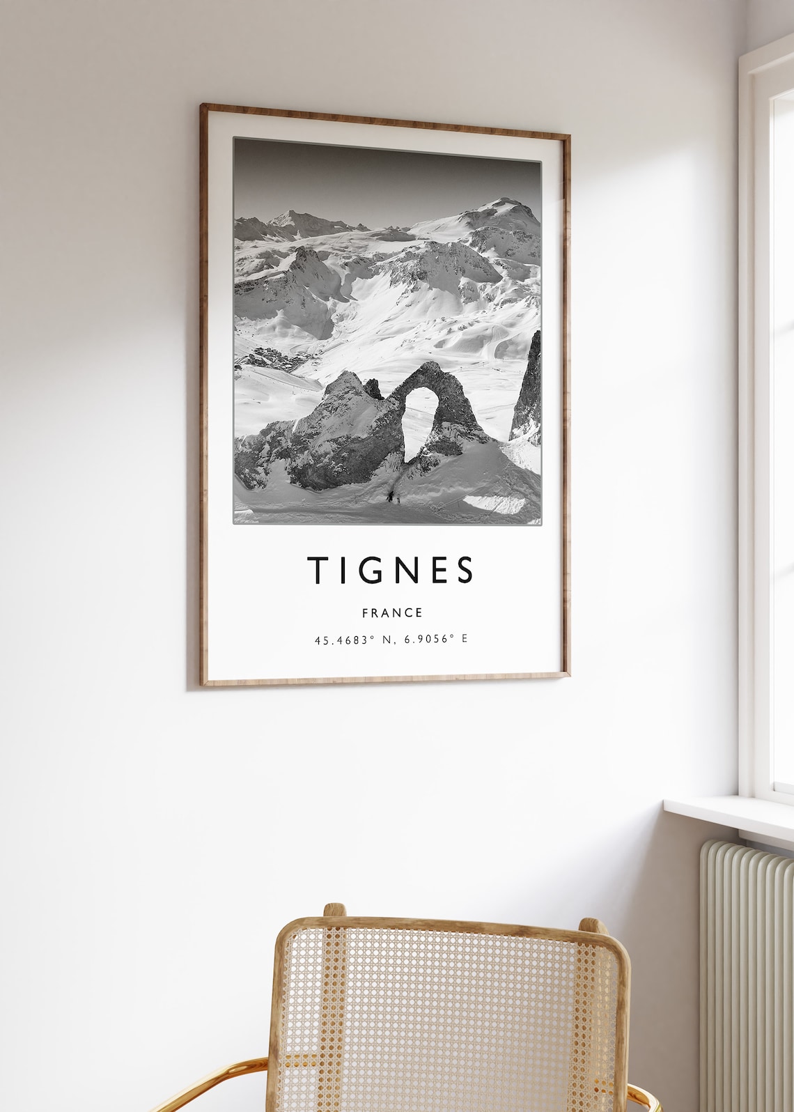 Tignes France Skiing Travel Poster Art Print - Image 3