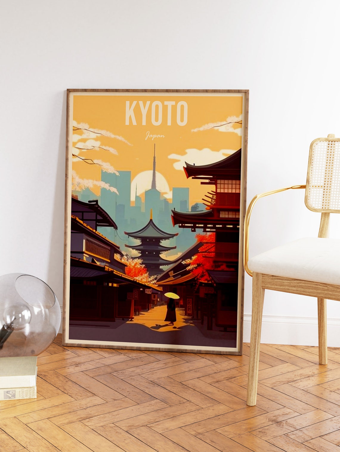 Kyoto Travel Print Kyoto Travel Poster Japan Travel Wall Art Colourful Travel Art Vintage Travel Travel Gift A1a2a3a4 - Image 2