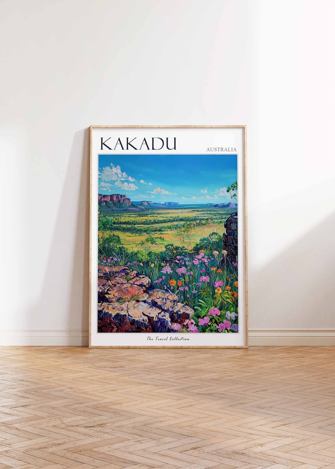 Kakadu Australia Wetlands Wildflowers Escarpment Painting Poster - Image 2
