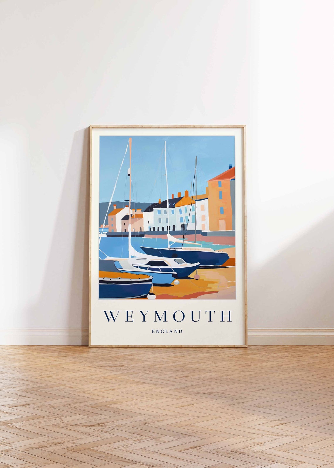 Weymouth Poster Weymouth Travel Print England Wall Art British Travel Print United Kingdom Decor Weymouth Gift Weymouth Travel Poster - Image 2