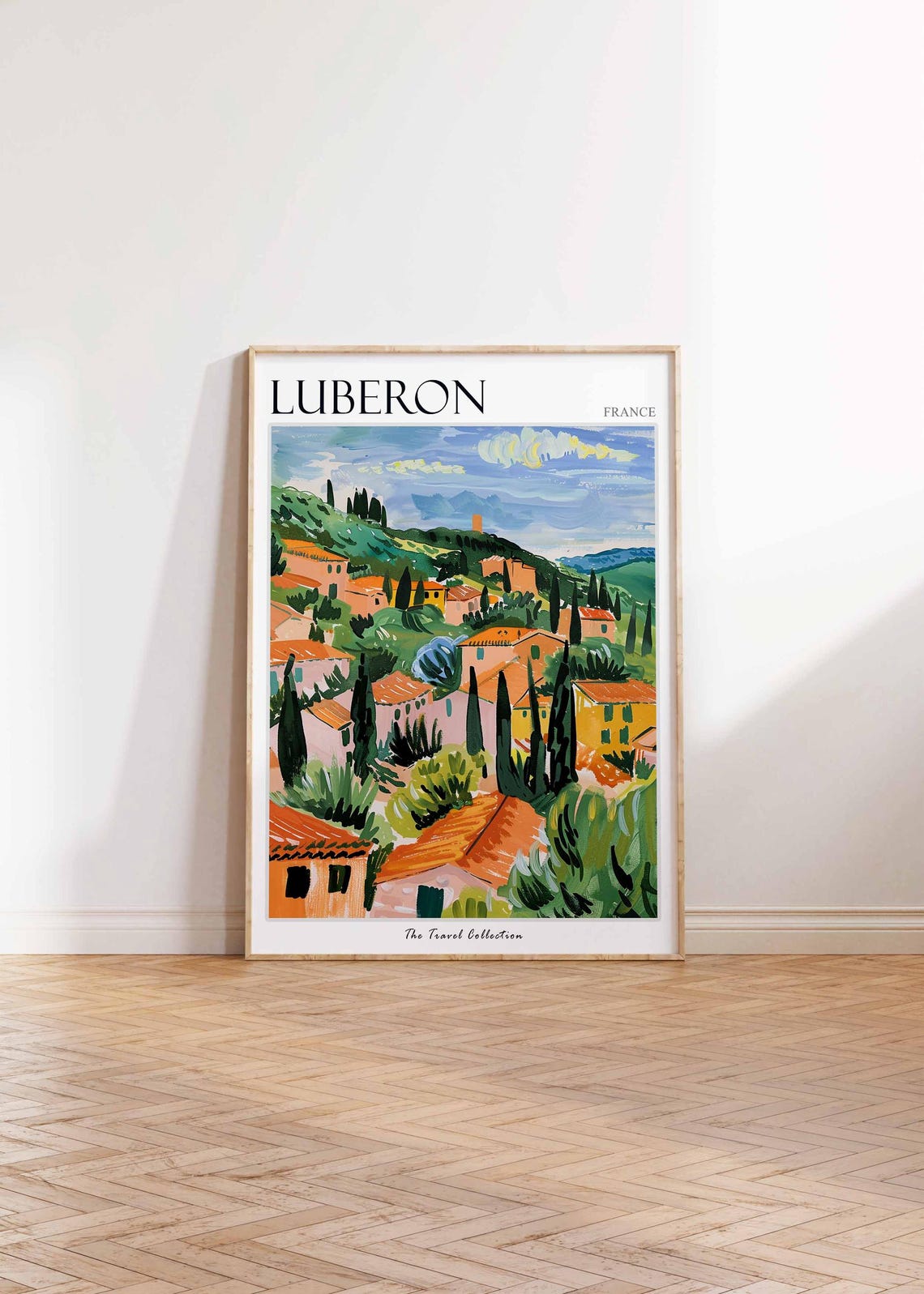 Luberon Poster France Travel Print French Decor Europe Travel Poster European Wall Art Luberon Gift Luberon Travel Poster - Image 2