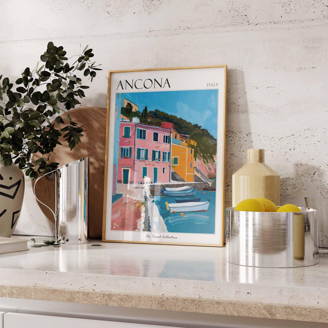 Ancona Poster Italian Travel Print Ancona Travel Art Ancona Wall Art Italian Travel Ancona Home Decor Ancona Travel Gift Italian Art - Image 3