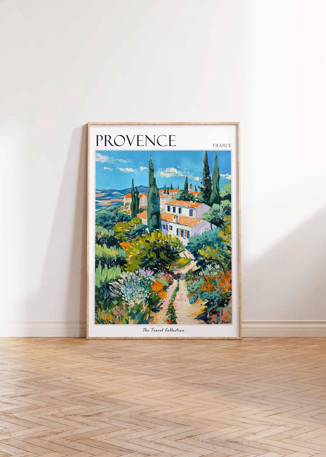 Provence Poster France Travel Print French Decor Europe Travel Poster European Wall Art Provence Gift Provence Travel Poster - Image 2
