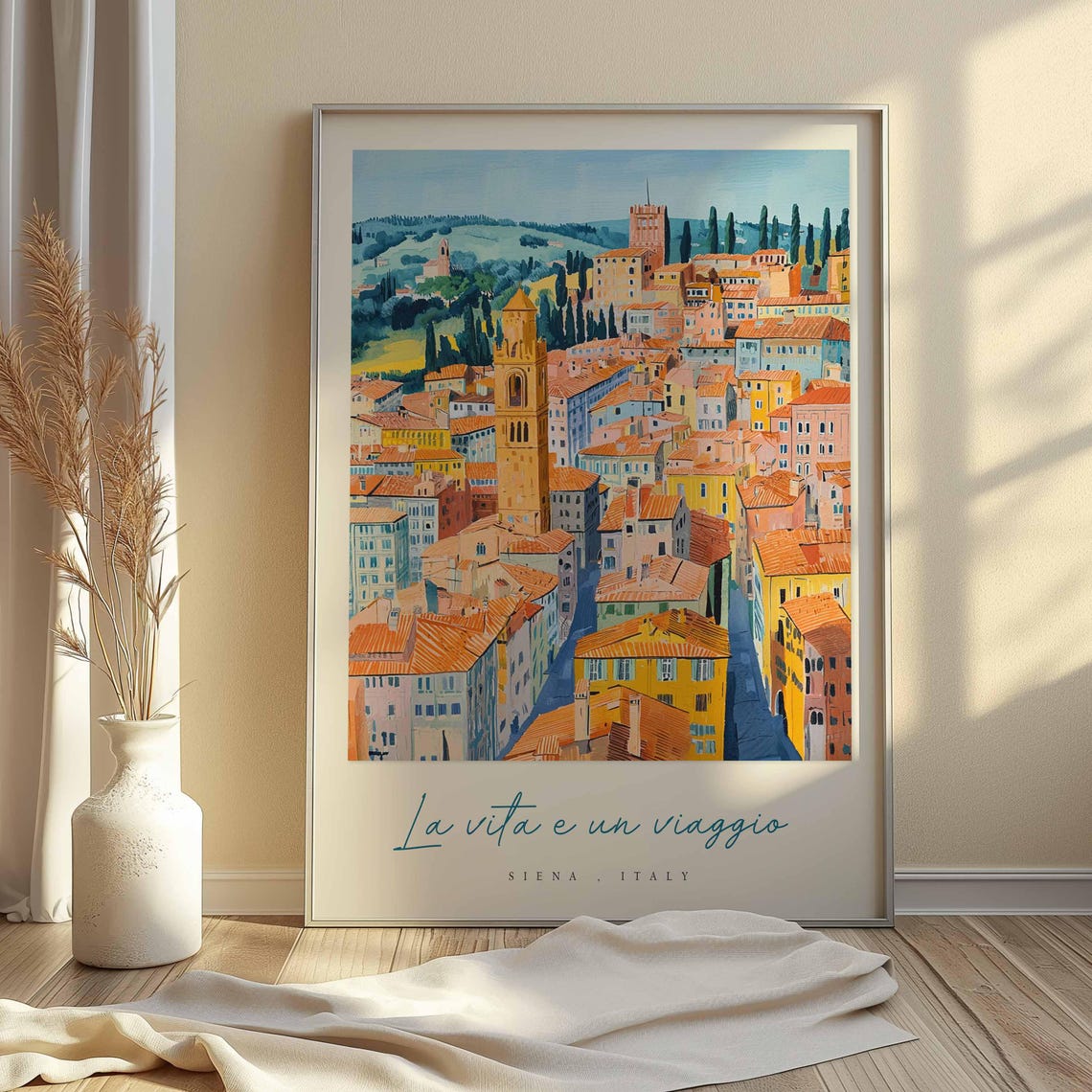 Siena Poster Italian Travel Print Siena Travel Art Siena Wall Art Italy Art Italy Travel Decor Italian Travel Gift - Image 2