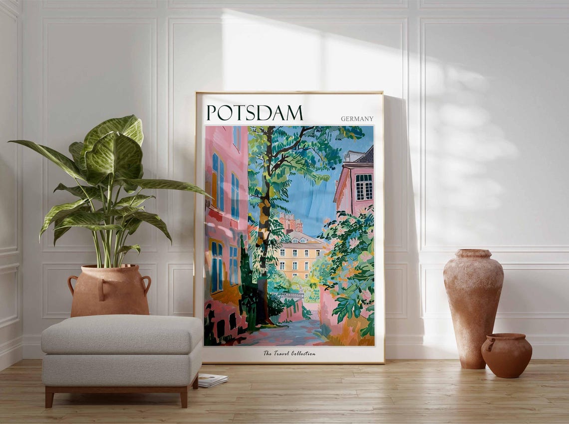 Potsdam Poster Germany Travel Print German Decor Europe Travel Poster European Wall Art City Print Potsdam Gift Potsdam Travel Poster - Image 3
