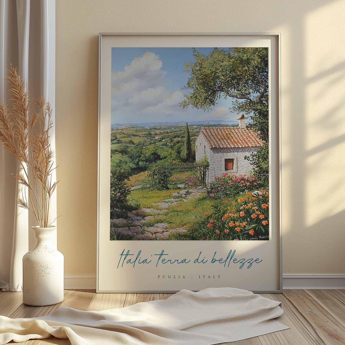 Puglia Poster Italian Travel Print Puglia Travel Art Puglia Wall Art Italy Art Italy Travel Decor Italian Travel Gift - Image 2