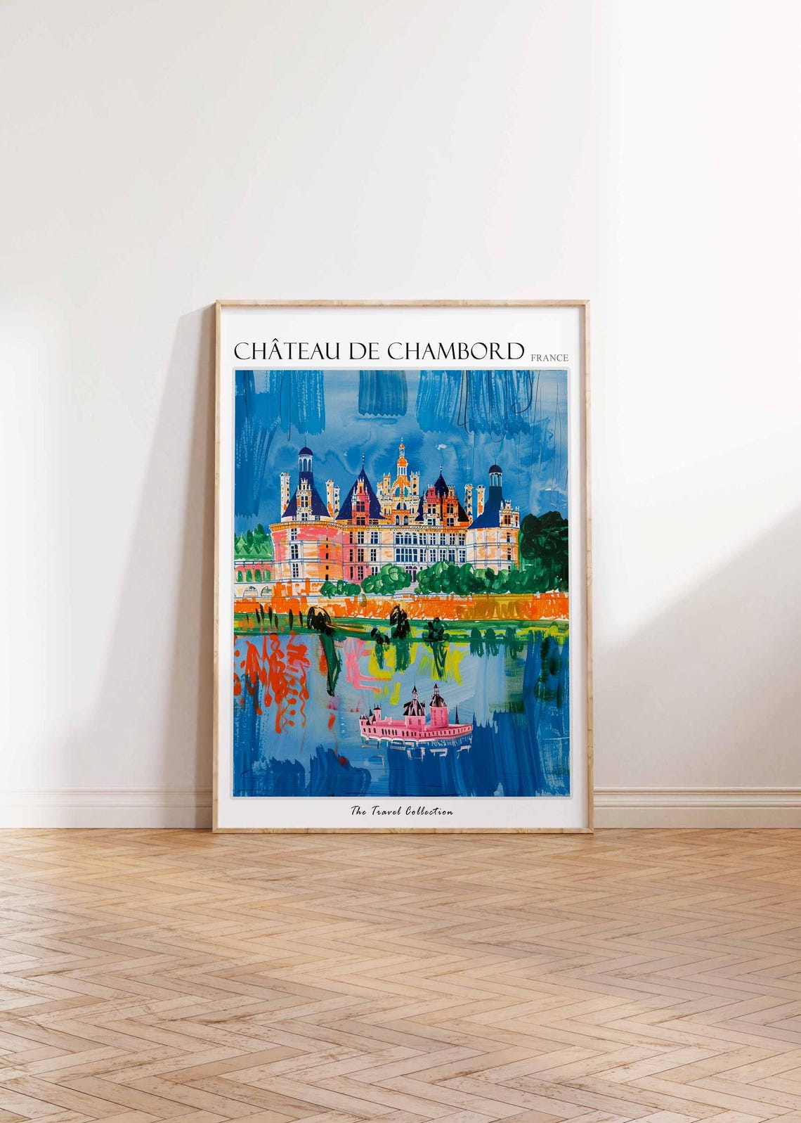 Chteau De Chambord Poster France Travel Print French Decor Europe Travel Poster European Wall Art Chteau De Chambord Travel Poster - Image 2