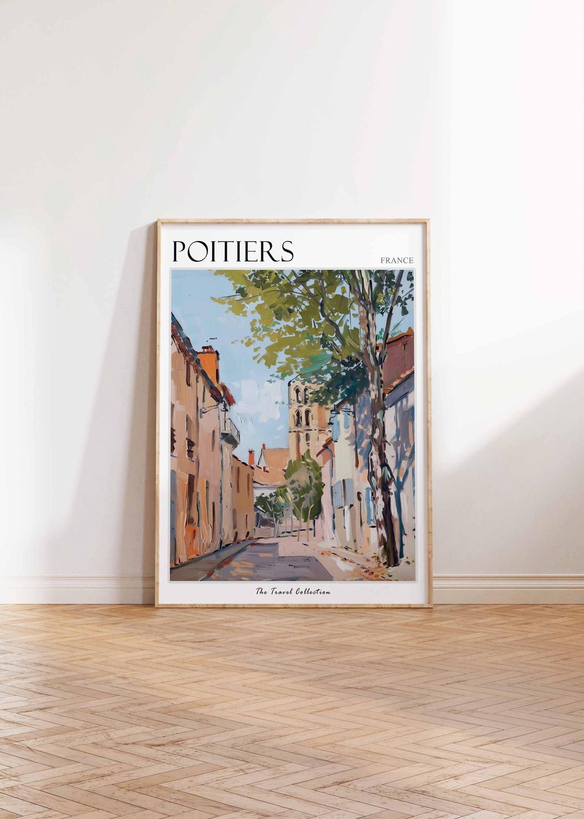 Poitiers Poster France Travel Print French Decor Europe Travel Poster European Wall Art Poitiers Gift Poitiers Travel Poster - Image 2