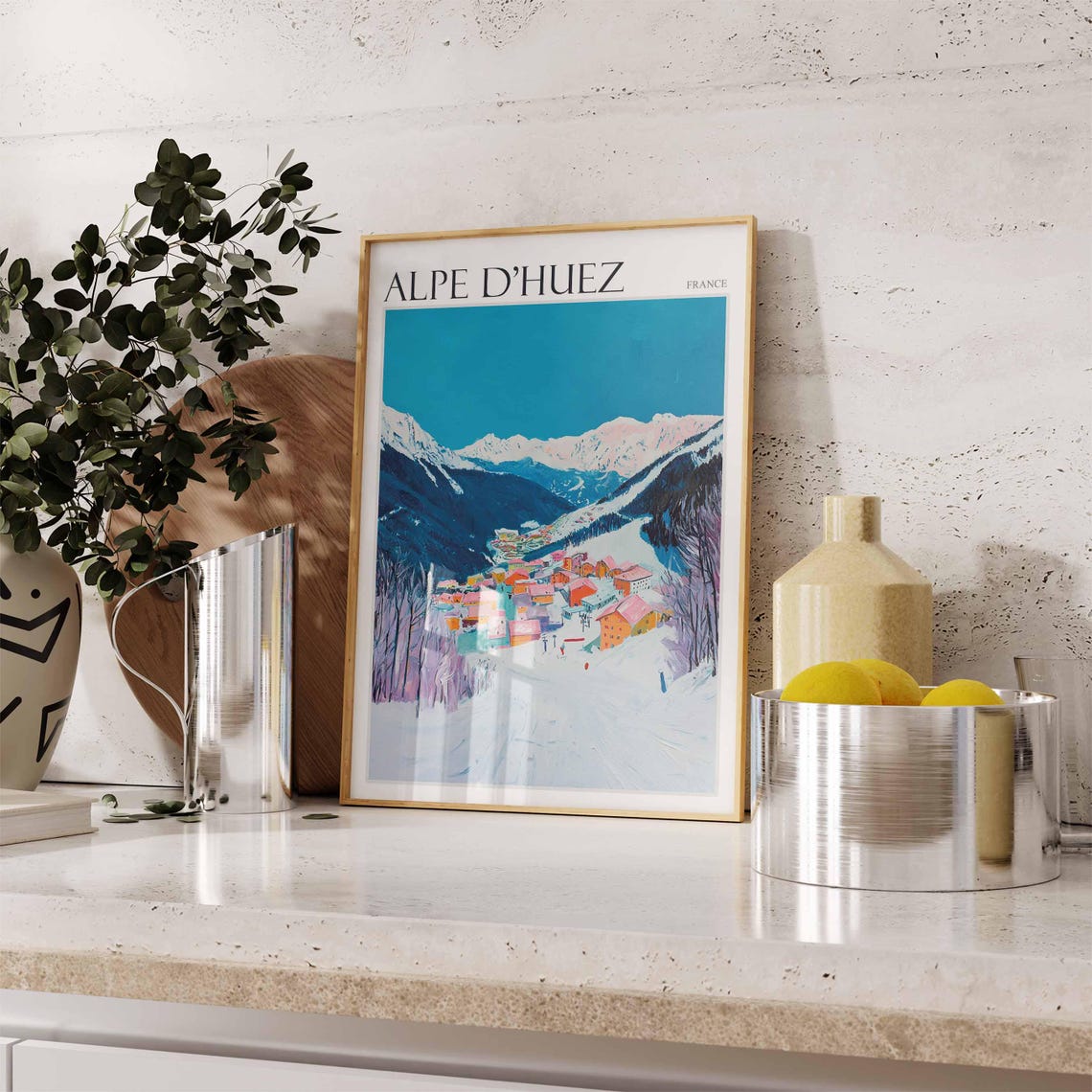 Alpe Dhuez Poster Cycling Poster Mountain Bike Poster Tour De France Poster French Alps Poster Sports Wall Art Alpe Dhuez Travel Art - Image 2