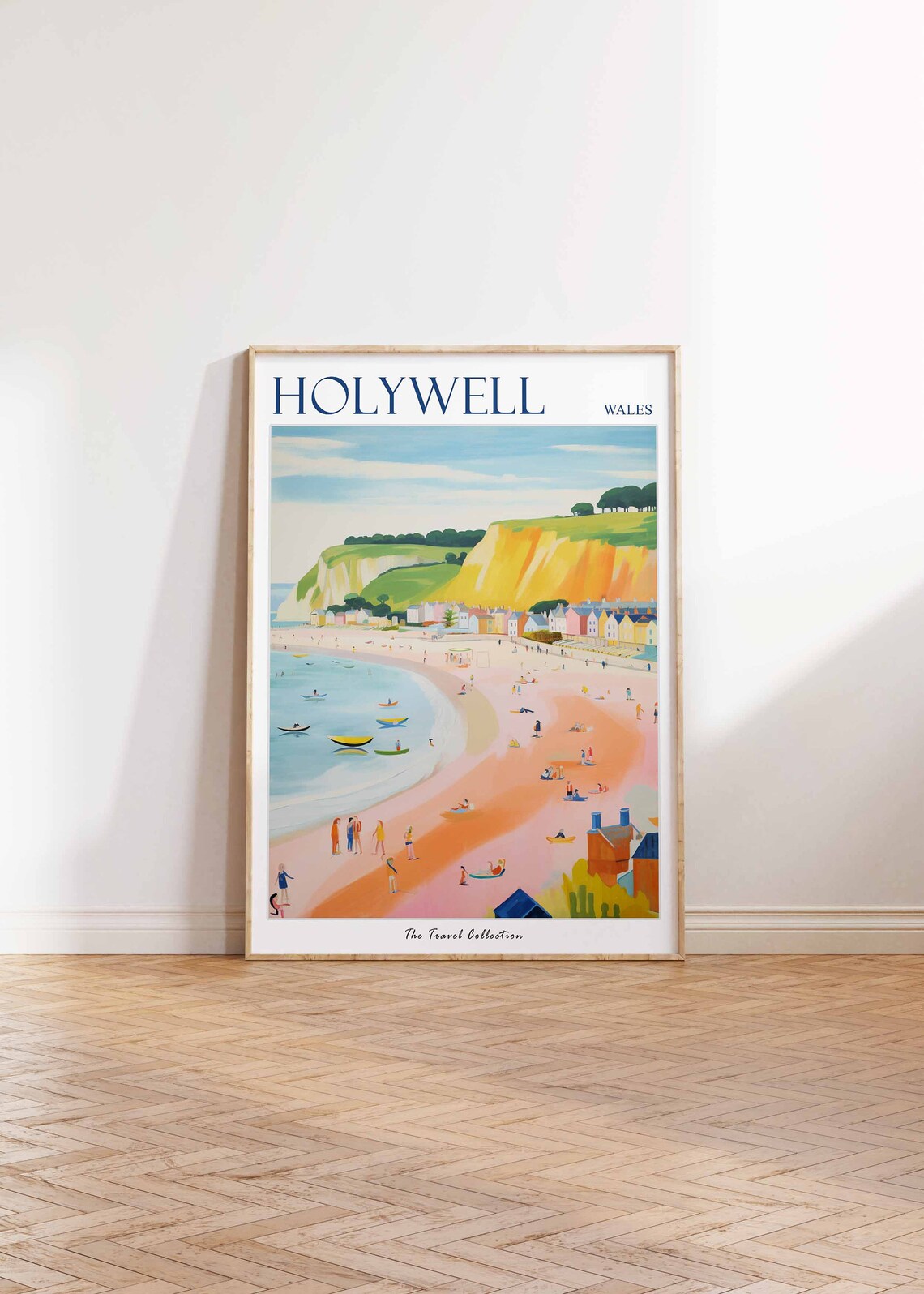 Holywell Travel Poster, Welsh Tropical Sea Print - Image 2