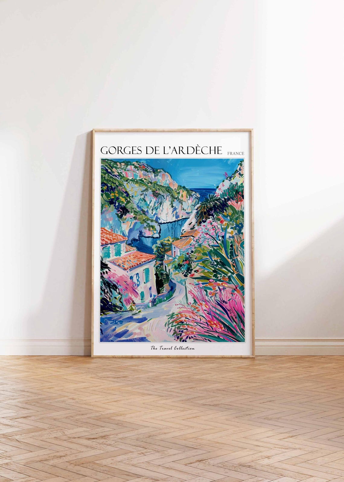 Gorges De Lardche Poster France Travel Print French Decor Europe Travel Poster European Wall Art Gorges De Lardche Travel Poster - Image 2