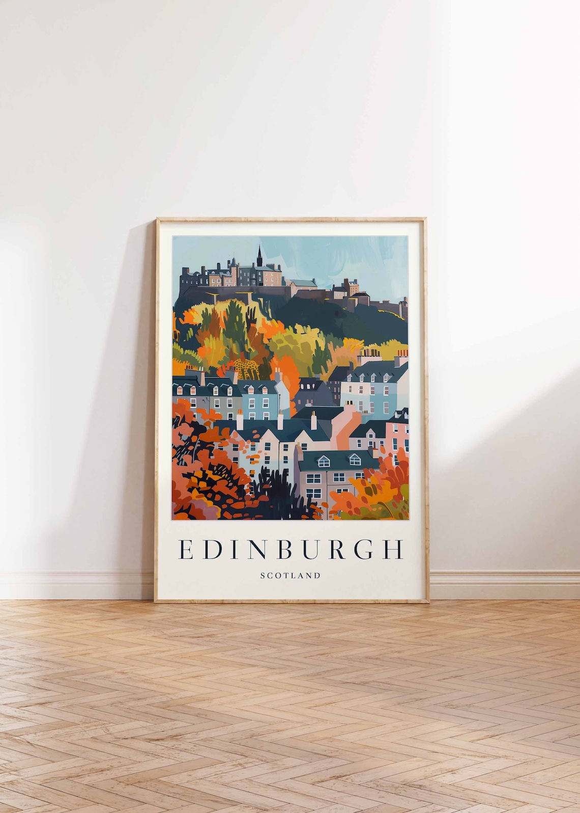 Edinburgh Travel Poster, Scottish City Art Print - Image 2