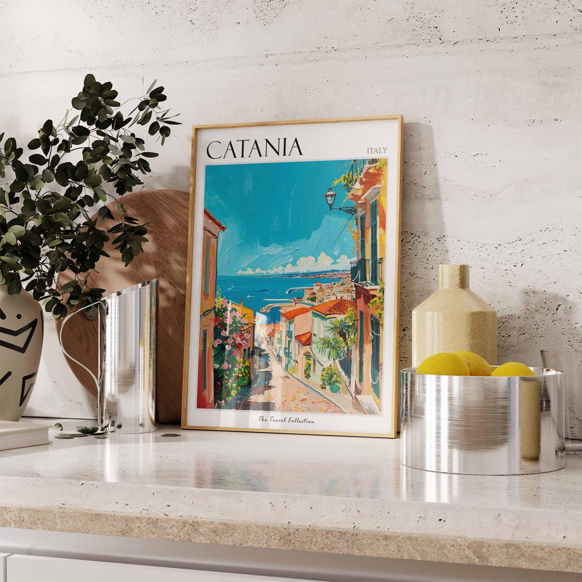 Catania Poster Italian Travel Print Catania Travel Art Catania Wall Art Italian Travel Catania Home Decor Catania Travel Gift - Image 3