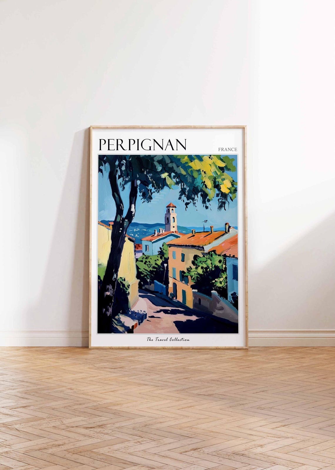 Perpignan Poster France Travel Print French Decor Europe Travel Poster European Wall Art City Print Perpignan Travel Poster - Image 2
