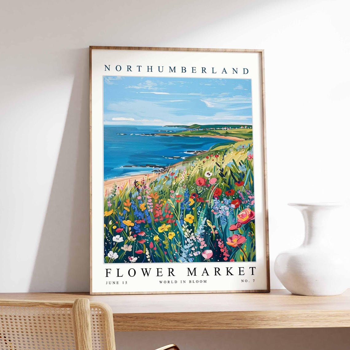 Northumberland Flower Market Rocky Point Tall Blooms Art Poster