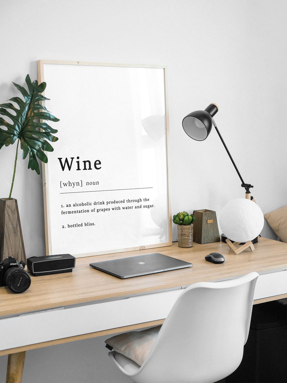Wine Definition Funny Dictionary Wine Lover Typography Poster - Image 3