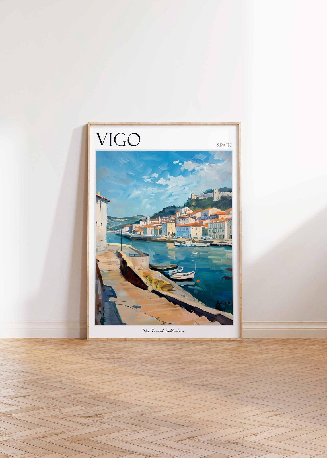 Vigo Poster Spanish Travel Print Vigo Travel Art Vigo Wall Art Spanish Travel Vigo Gift Vigo Travel Art Vigo Travel Poster - Image 2
