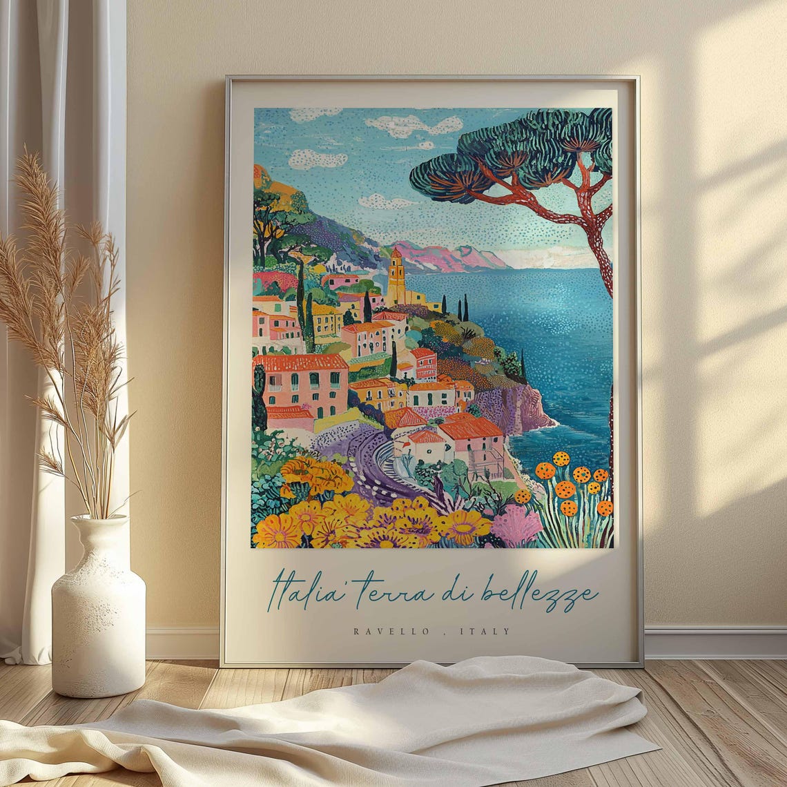 Ravello Poster Italian Travel Print Ravello Travel Art Ravello Wall Art Italy Art Italy Travel Decor Italian Travel Gift - Image 2