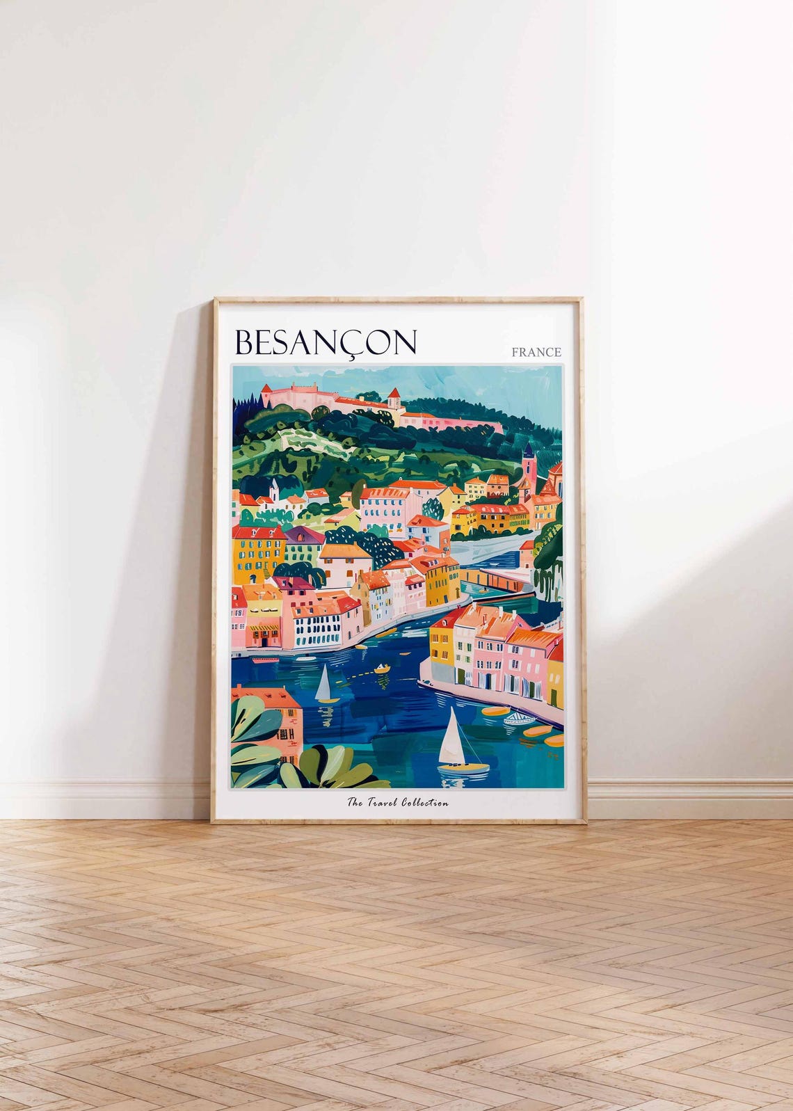 Besanon Poster France Travel Print French Decor Europe Travel Poster European Wall Art Besanon Gift Besanon Travel Poster - Image 2