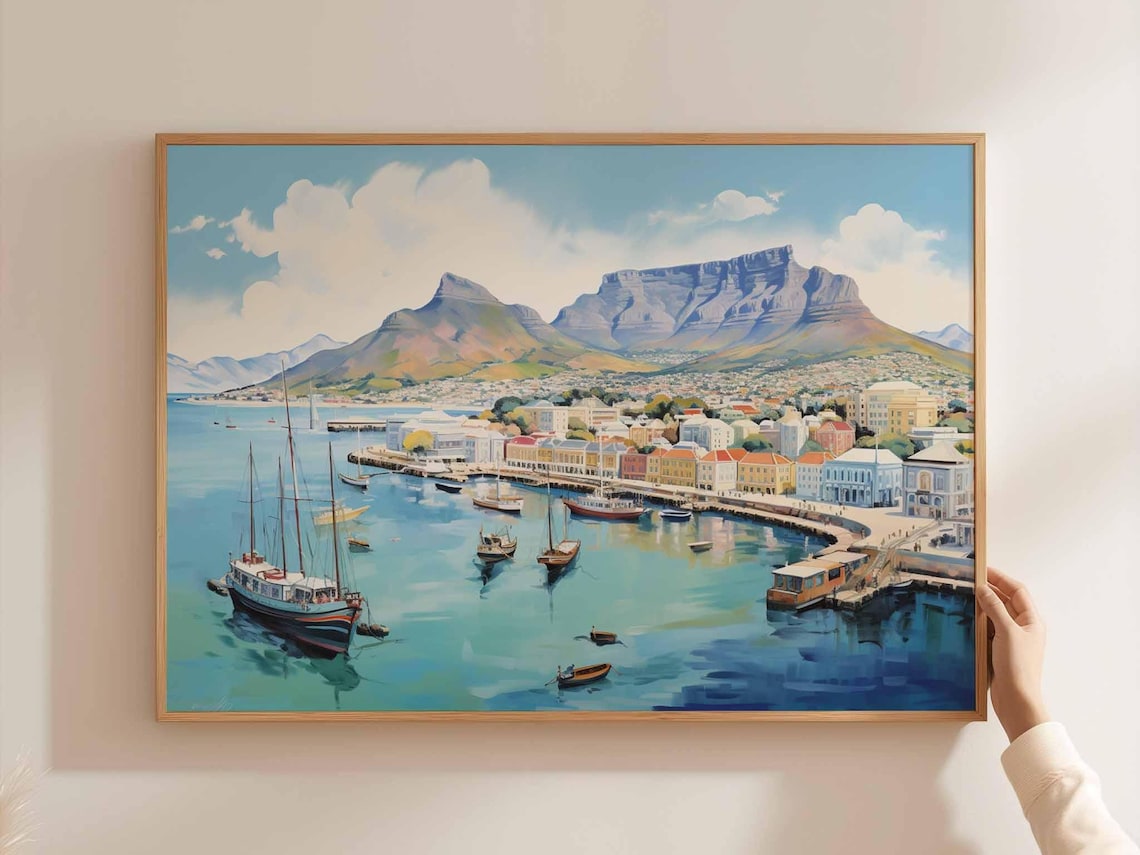 Cape Town South Africa Safari Home Wall Art Print