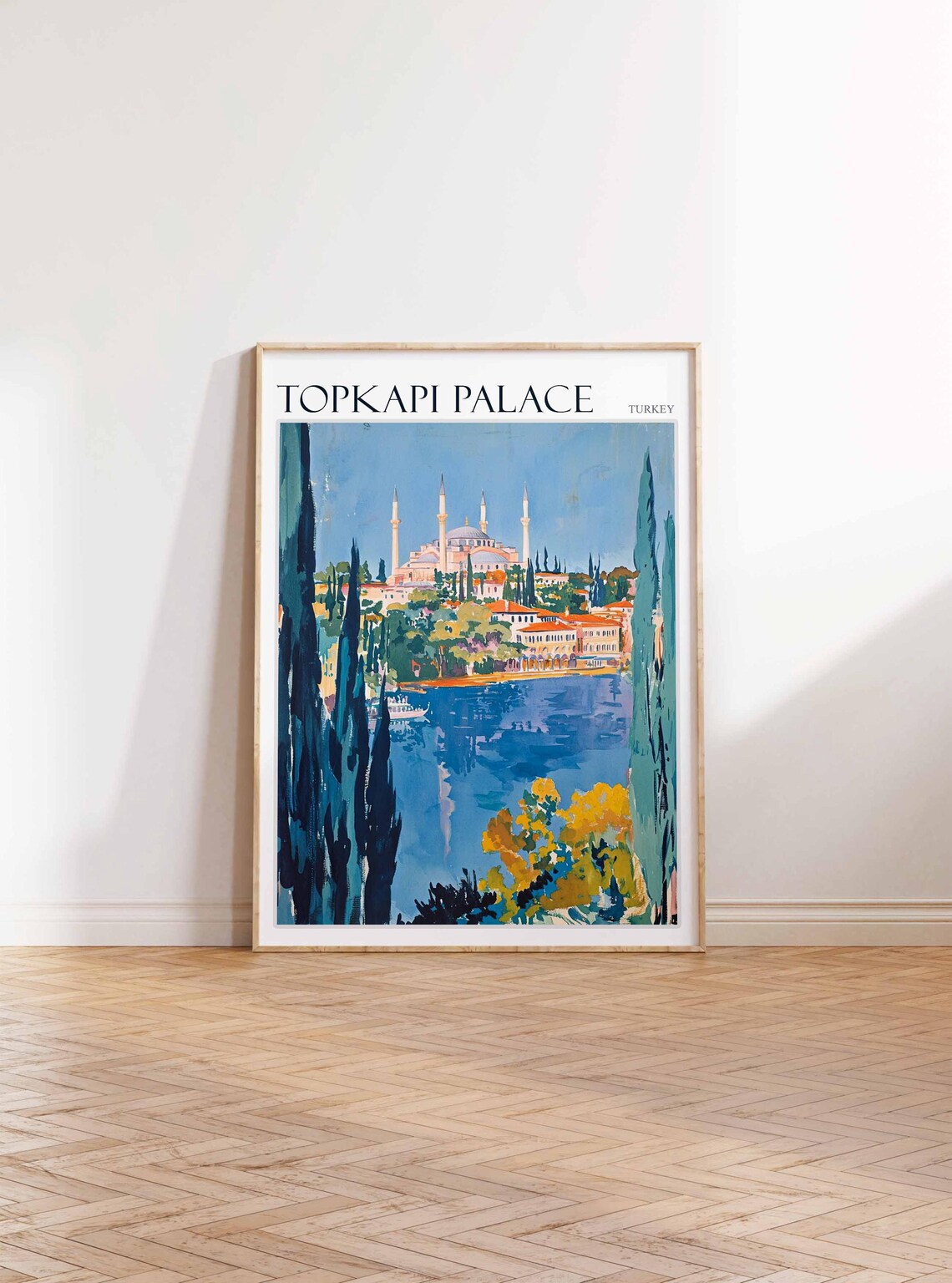 Topkapi Palace Poster Topkapi Palacetravel Print Islamic Wall Art Tropical Decor Botanical Print Turkey Gift Topkapi Palace Wall Art - Image 2