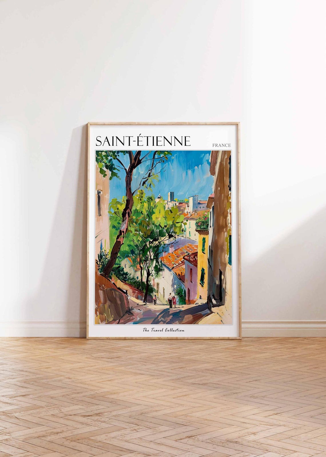 Saint Tienne Poster France Travel Print French Decor Europe Travel Poster European Wall Art City Print Saint Tienne Travel Poster - Image 2