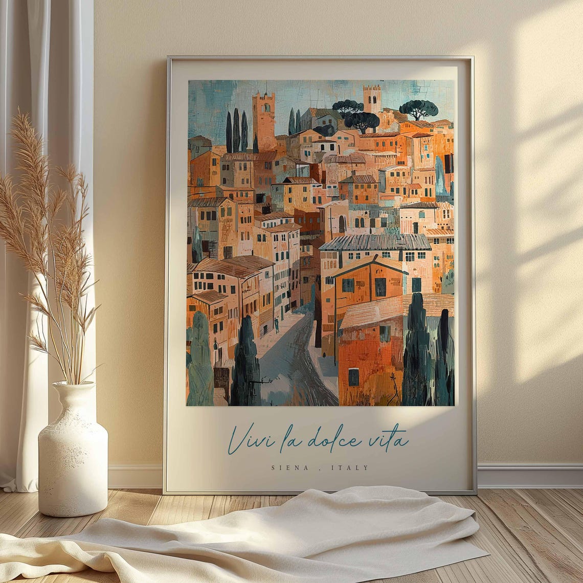 Siena Poster Italian Travel Print Siena Travel Art Siena Wall Art Italy Art Italy Travel Decor Italian Travel Gift - Image 2
