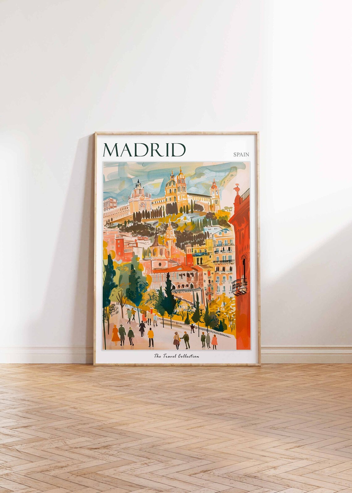 Madrid Travel Poster, Tropical Spanish Decor Art - Image 2