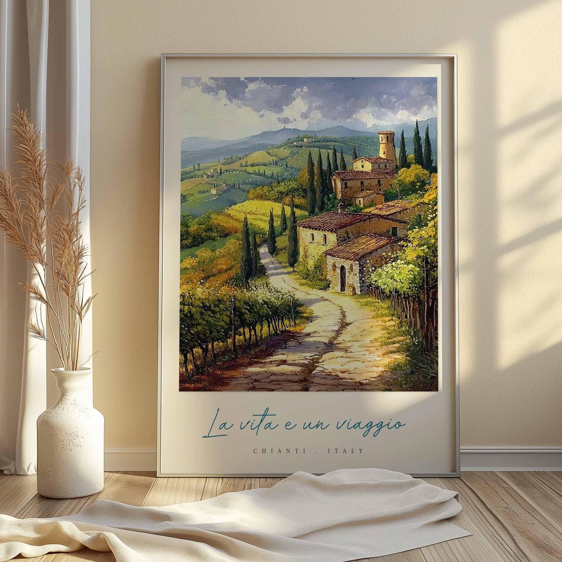Chianti Poster Chianti Travel Print Chianti Travel Art Chianti Wall Art Italy Art Italy Travel Decor Italian Travel Gift - Image 2