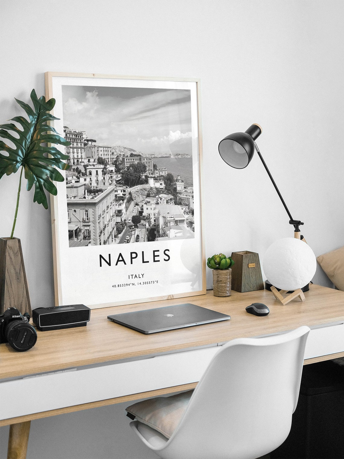 Naples Travel Print Naples Travel Poster Italy Travel Print Travel Art Travel Decor Black And White Print Photographic Art - Image 3