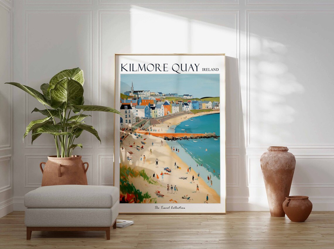 Kilmore Quay Ireland Beach Town Pier Summer Coastal Travel Poster - Image 3