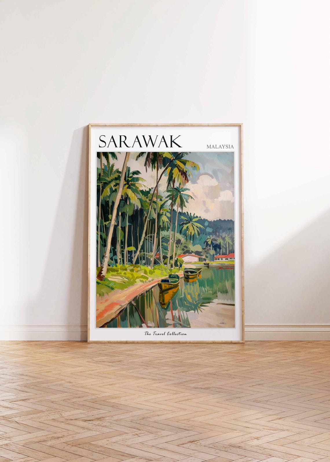 Sarawak Poster Malaysia Travel Print Malaysian Decor Asia Travel Poster Asian Wall Art Sarawak Gift Sarawak Travel Poster - Image 2