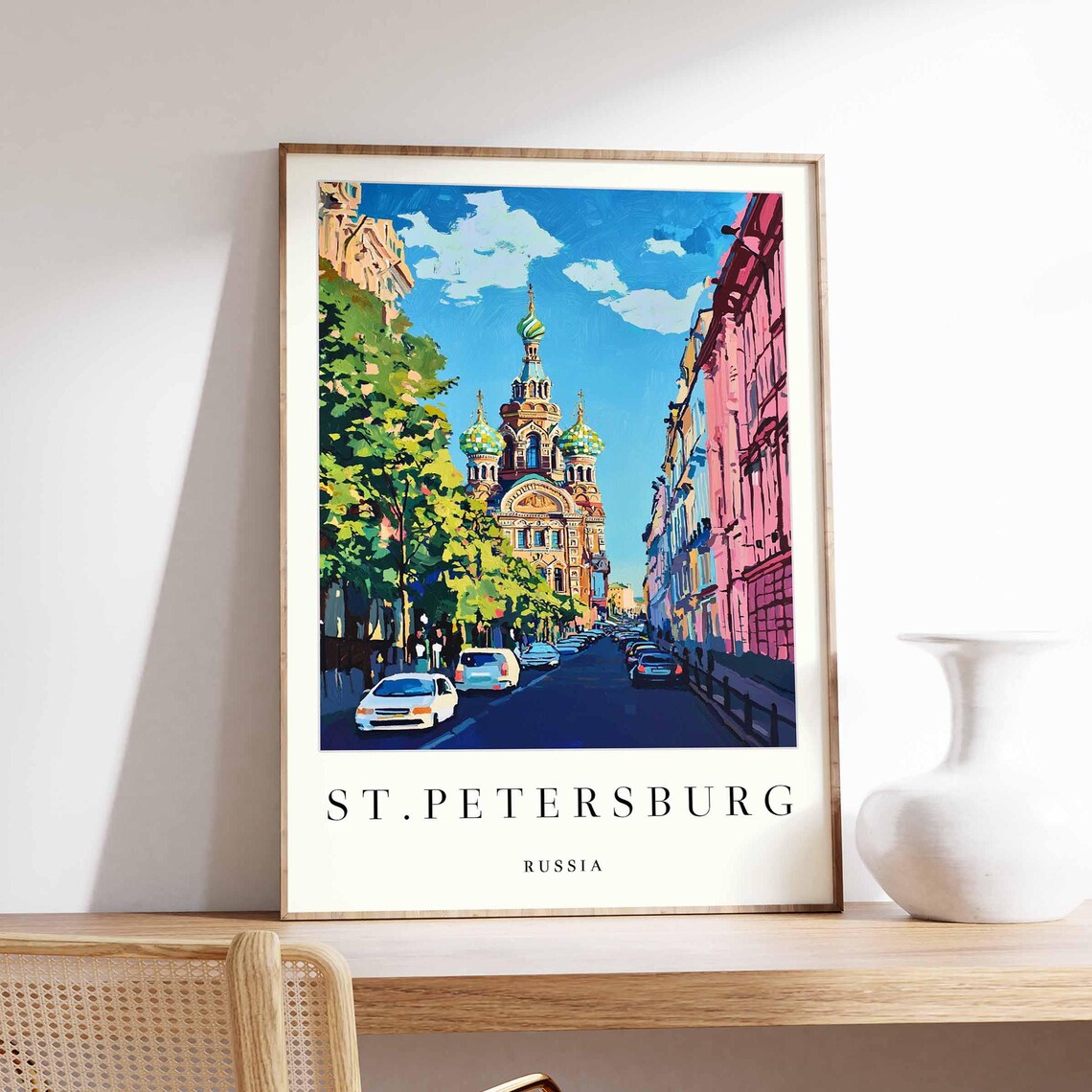St. Petersburg Church of the Savior on Spilled Blood Street Poster