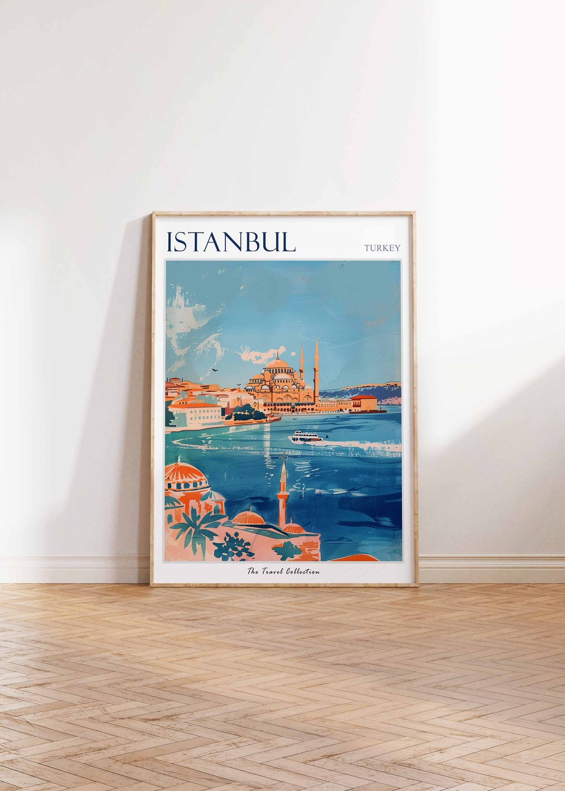 Istanbul Poster Istanbul Travel Print Turkish Travel Poster Istanbul Art Islamic Travel Print Istanbul Gift Turkey Gift Turkish Art - Image 2
