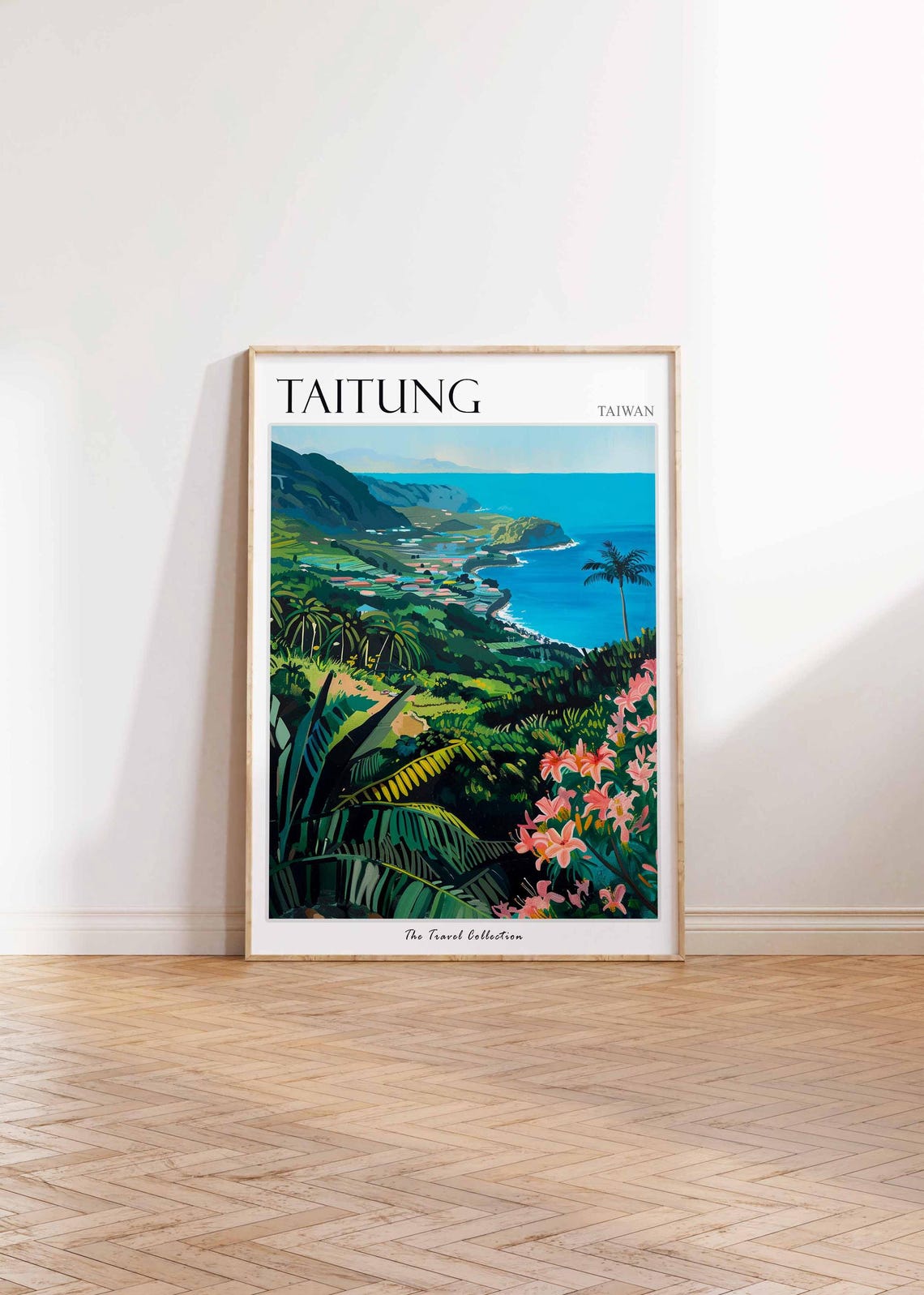 Taitung Poster Taiwan Travel Print Taiwanese Decor Asia Travel Poster Asian Wall Art City Print Taitung Gift Taitung Travel Poster - Image 2