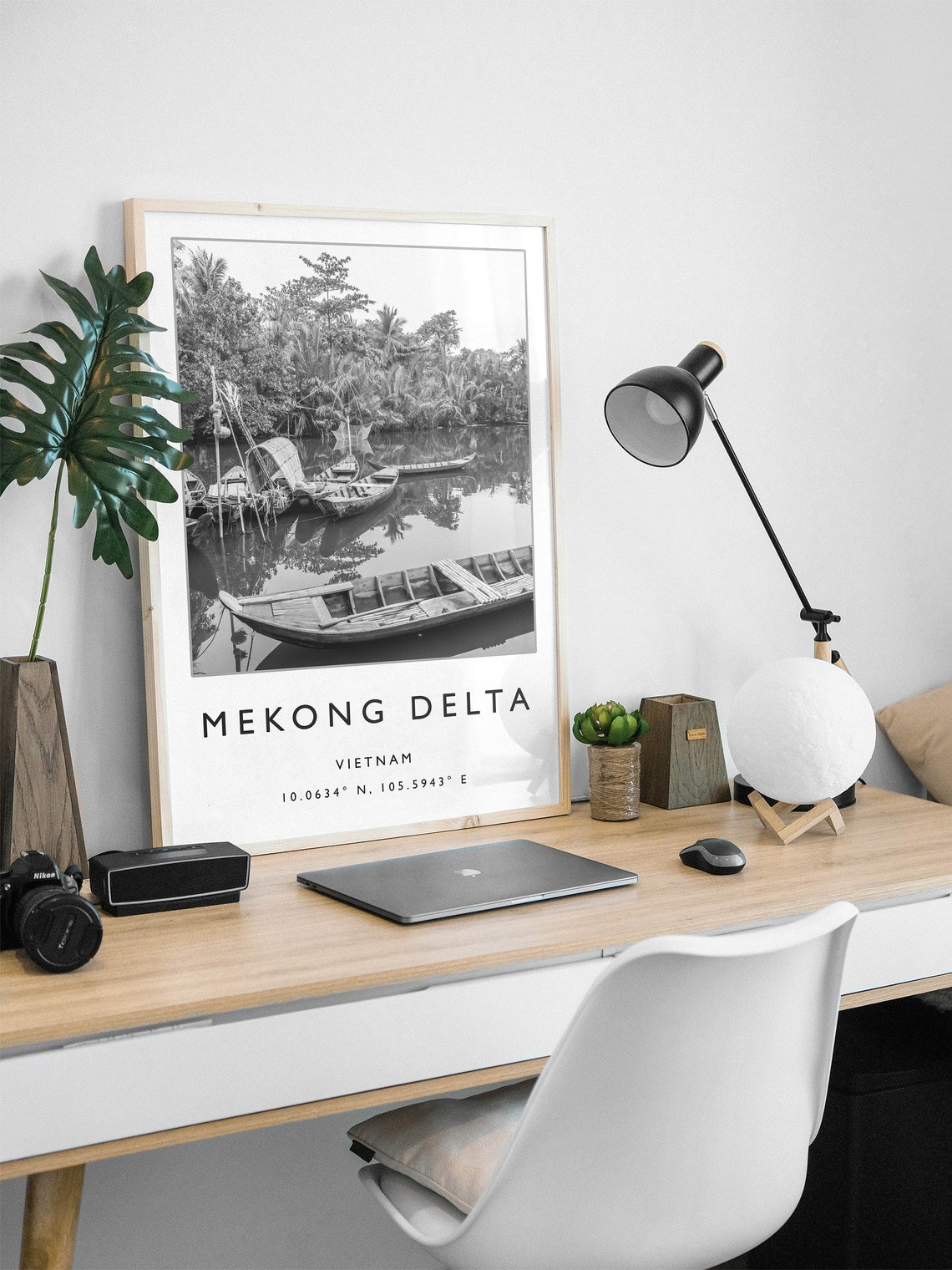 Mekong Delta Vietnam Travel Print Vietnam Travel Poster Vietnam Travel Print Southeast Asia Travel Poster Travel Gift - Image 2