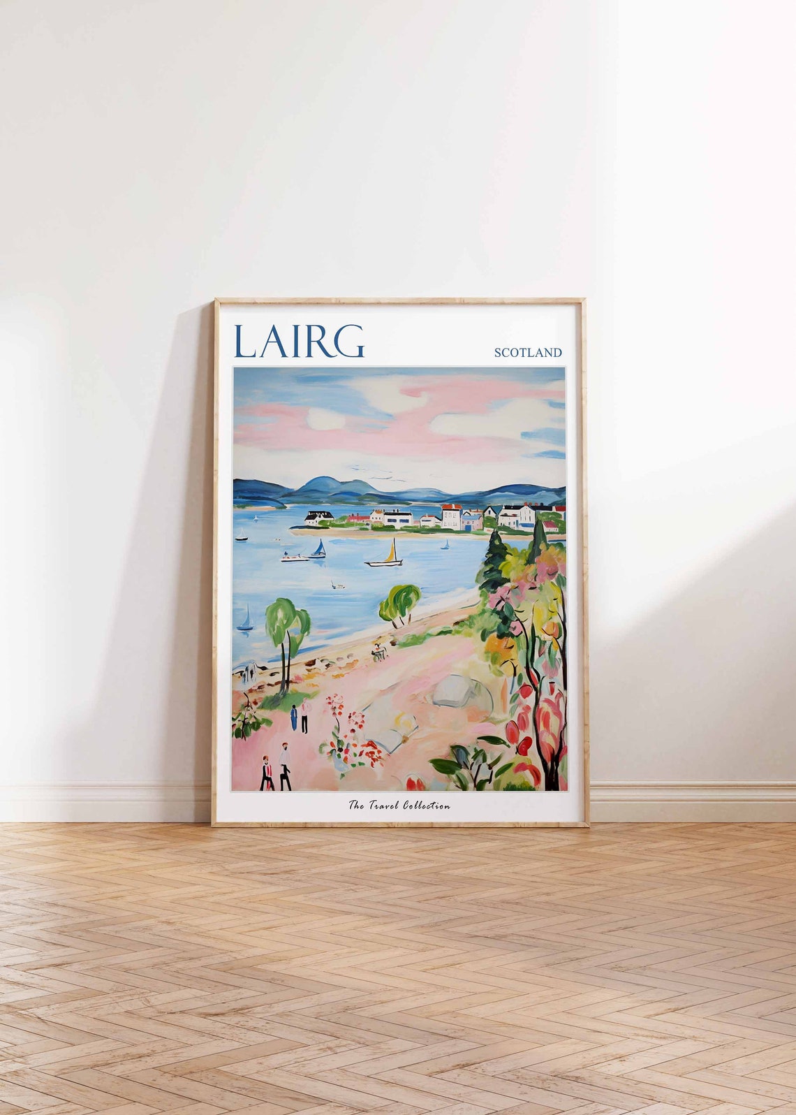 Lairg Poster Lairg Travel Print Scotland Travel Poster Scottish Decor Tropical Decor Sea Print Lairg Gift Lairg Travel Poster - Image 2
