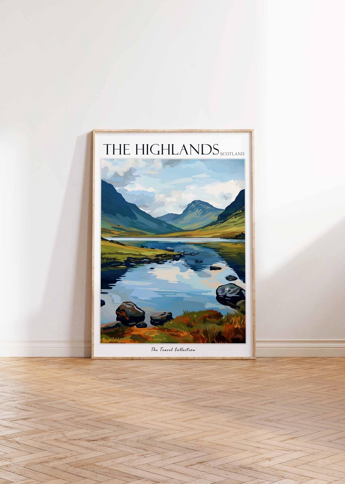 The Highlands Scotland Travel Poster, Travel Print - Image 2