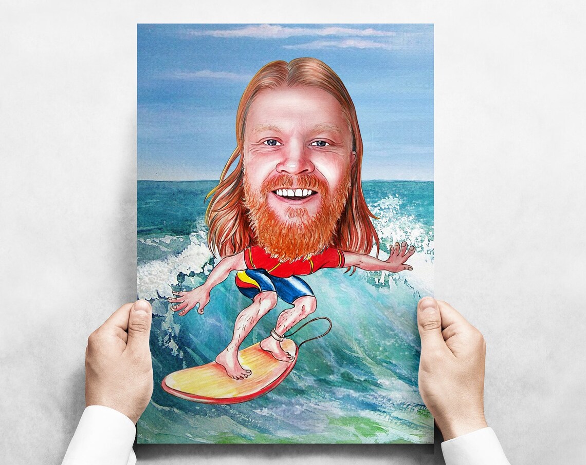 Programmer Gift Caricature Portrait, Gift For Coder - Image 2