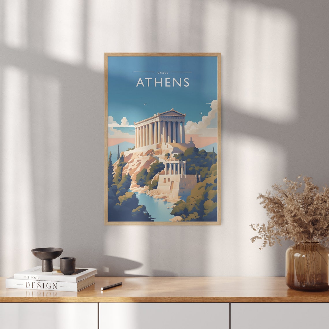 Athens Greece Parthenon Acropolis Ancient Hill Ruins Travel Poster - Image 5