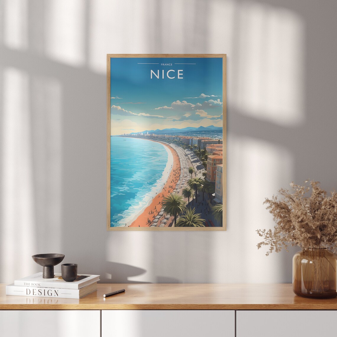 Nice France Travel Poster, City Wall Art - Image 5
