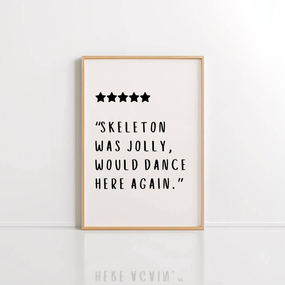 Halloween Typography Poster, Cute Minimalist Fall Decor
