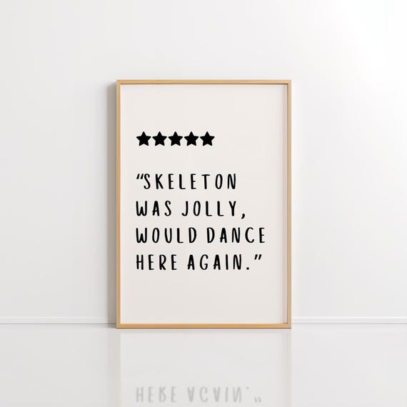 Halloween Typography Poster, Cute Minimalist Fall Decor